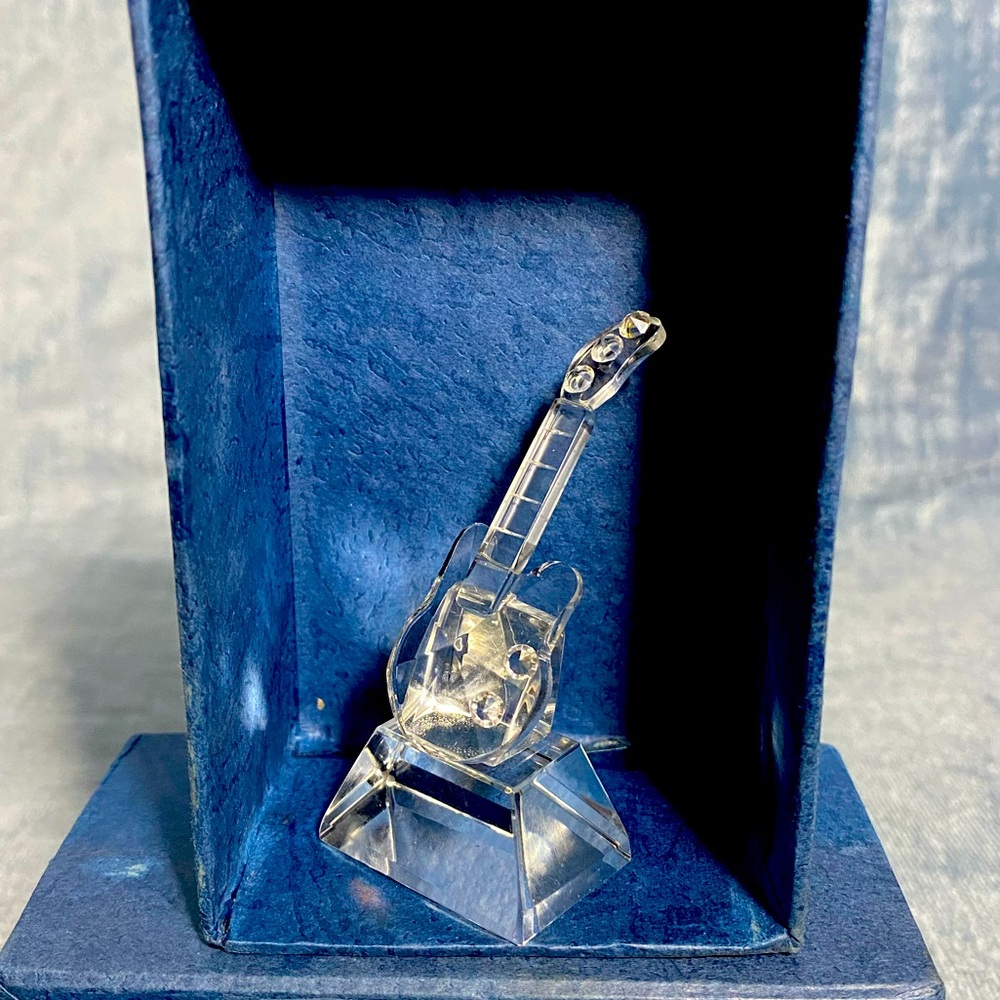 Miniature Glass crystal Electric Guitar